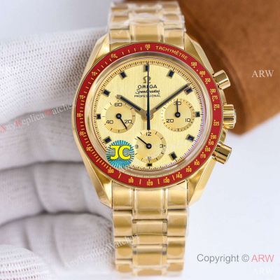 Superclone Omega Speedmaster Moonwatch Apollo 11 50th Anniversary Watch Moonshine Gold